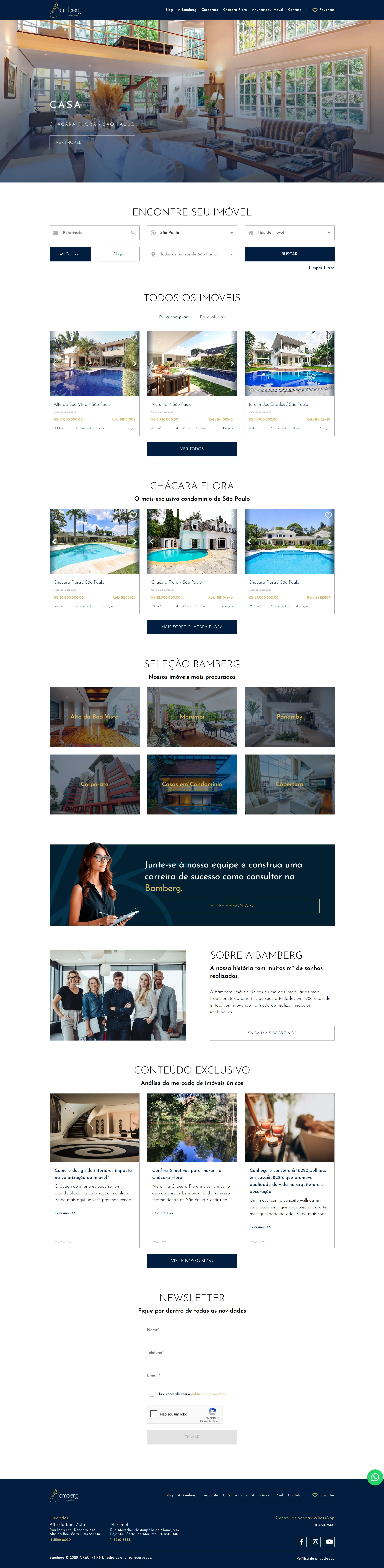 Preview completo do site Bamberg Advocacia