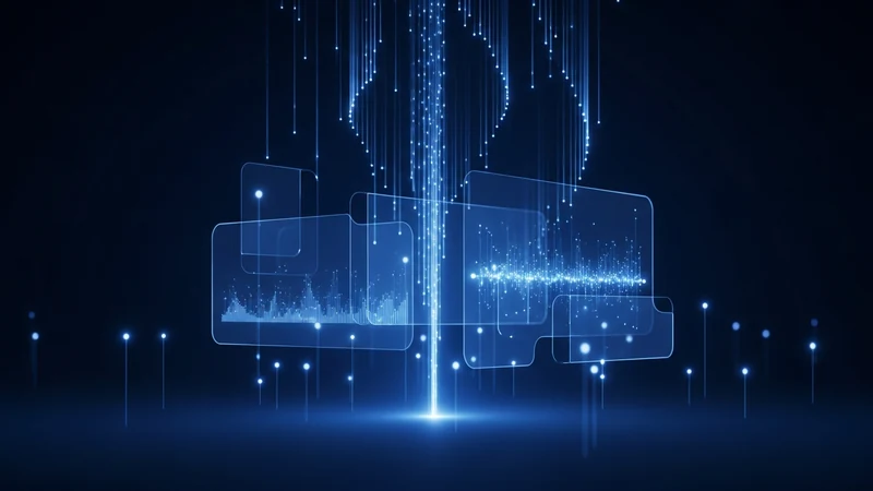 Gestão de tráfego pago: dashboard futurístico com gráficos de performance e iluminação indigo